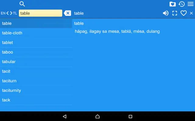 EN-TL Dictionary Free android App screenshot 2