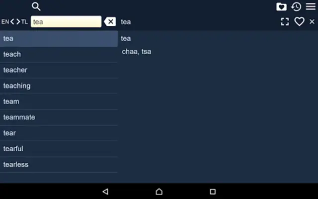 EN-TL Dictionary Free android App screenshot 3